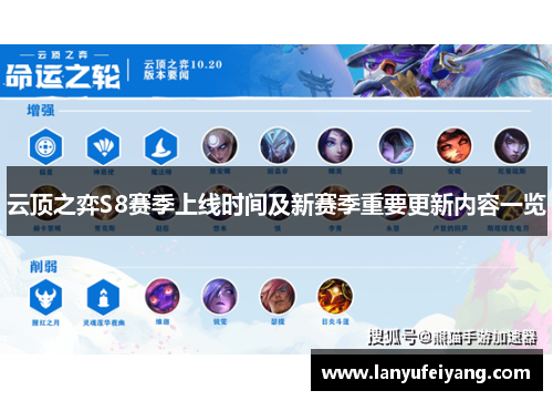 云顶之弈S8赛季上线时间及新赛季重要更新内容一览